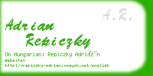 adrian repiczky business card